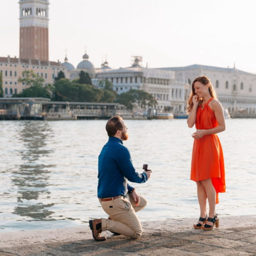 Surprise Proposal in Venice, предложение руки и сердца