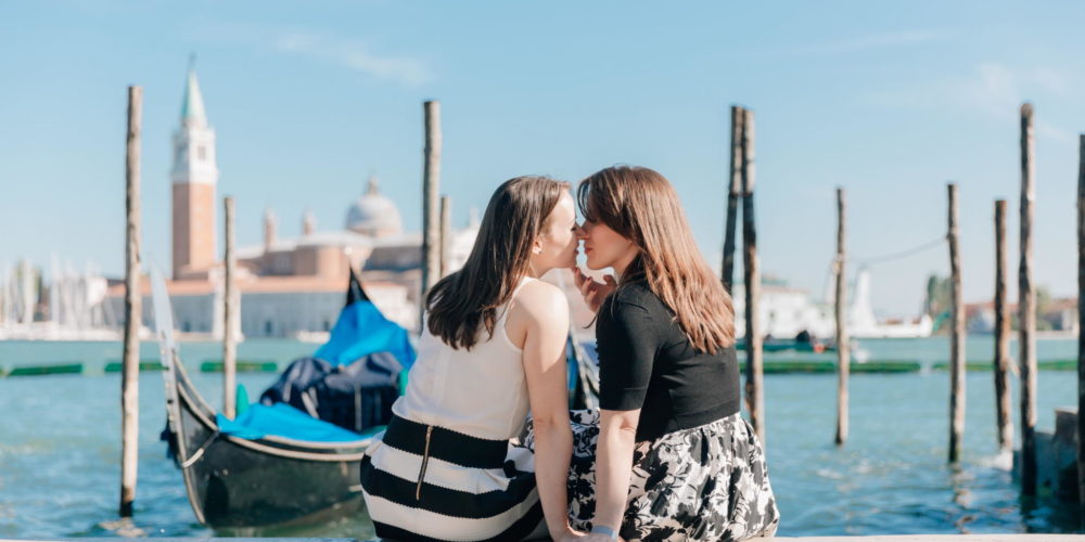 lesbian gay photographer in venice, proposal